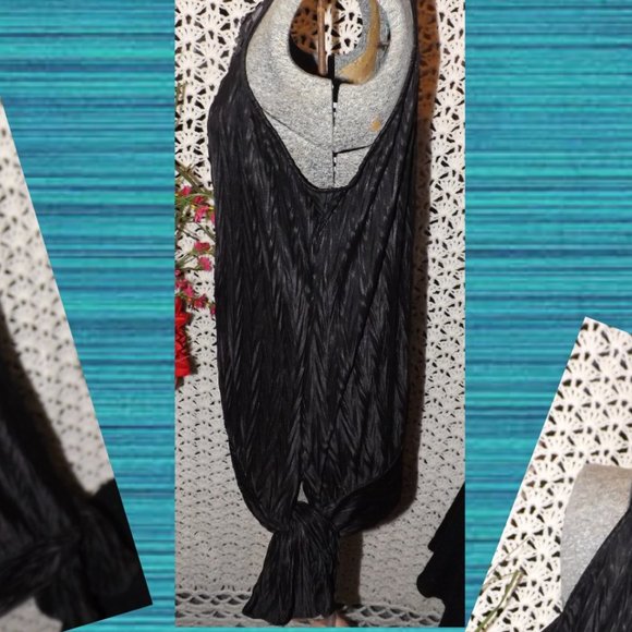 Heart Soul Black High Neck Dressy Sleeveless Top - Picture 2 of 4